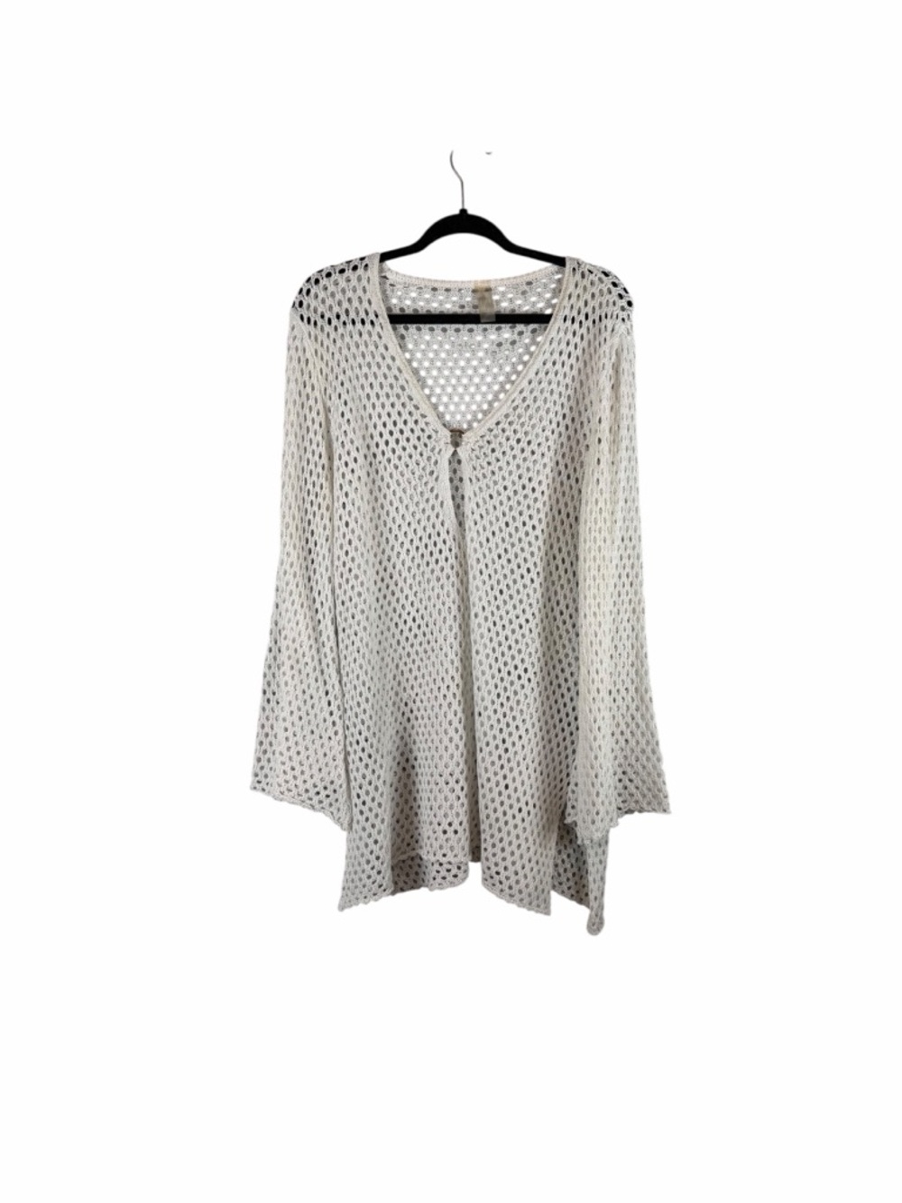 Fashion Nova Ivory Crochet Open Knit Swim Cover Up Mini Dress Size 2X